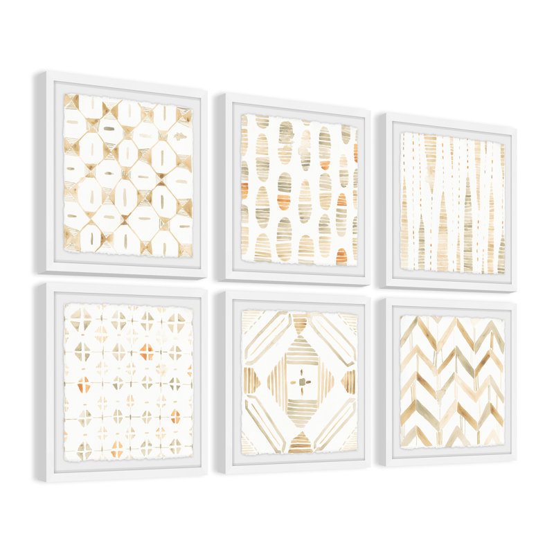 Bungalow Rose 'Mombasa Memories Hexaptych' 6 Piece Picture Frame Set on Paper Wayfair